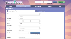bingo godz registration