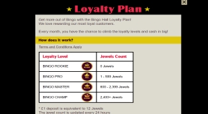 bingo hall loyalty plan