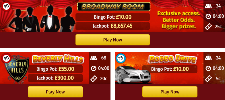 Dazzling Selection of 75-Ball and 90-Ball Rooms at Glossy Bingo
