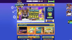 Lucky Puppy Bingo - play loads of great bingo and slots games