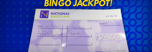 bingo jackpot check in weymouth