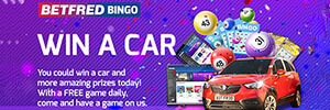 Betfred Bingo gives you the chance to win a car for Christmas