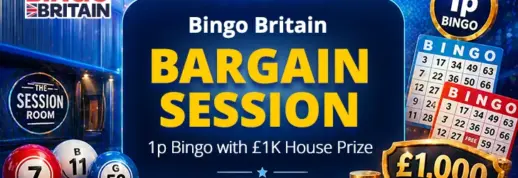 Bingo Britain Bargain Session – £1,000 House Prize