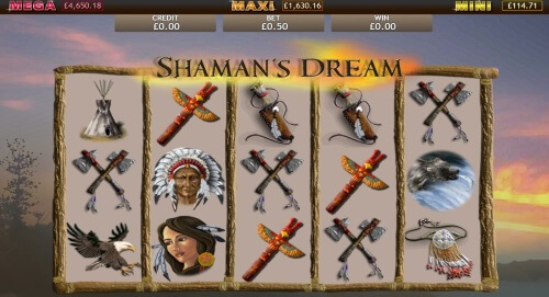 Play Shaman’s Dream at Blighty Bingo