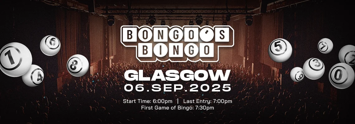 Bongo’s Bingo Is Coming to Glasgow on Saturday 6 September