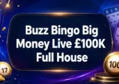 Play for a £100,000 Full House at Buzz Bingo