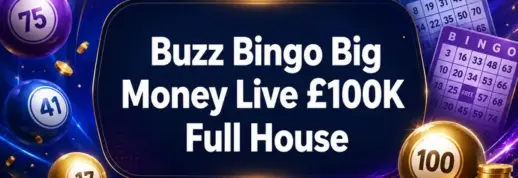 Buzz Bingo Big Money Live £100K Game – £115K in Prizes