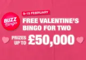 Free Valentine’s Game for Two at Buzz Bingo Clubs