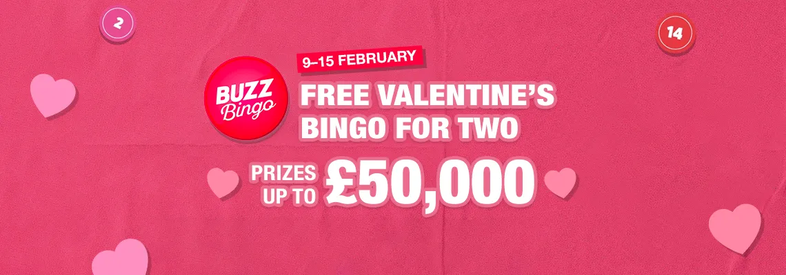 Free Valentine’s Game for Two at Buzz Bingo Clubs