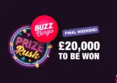 Win a Share of £20K in Buzz Bingo’s Prize Rush Promo