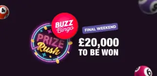 Win a Share of £20K in Buzz Bingo’s Prize Rush Promo