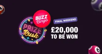 Buzz Bingo Prize Rush Weekend – 20,000 Pounds to Be Won