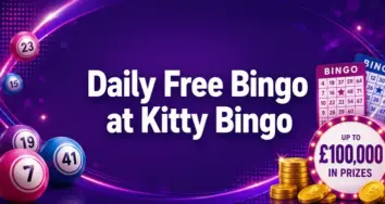 Play Daily Free Games for a Share of £100,000 at Kitty Bingo