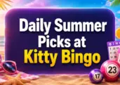Win with Daily Summer Picks at Kitty Bingo This June