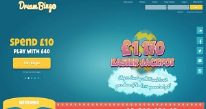 Dream Bingo homepage
