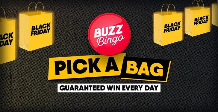 Enjoy Daily Guaranteed Prizes with Buzz Bingo Pick a Bag