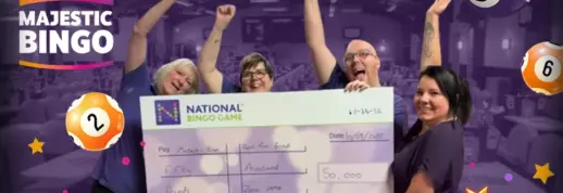 £50,000 Jackpot Won at Majestic Bingo in Worcester