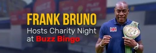 Frank Bruno MBE Hosts Charity Night at Buzz Bingo