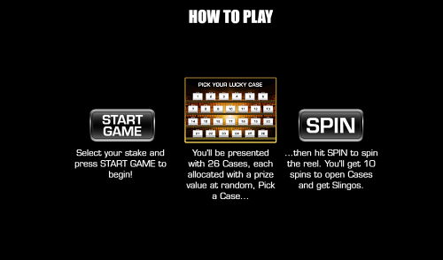 How to play Slingo Deal or No Deal