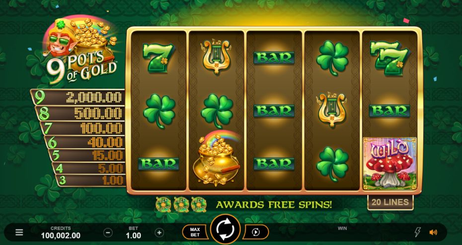 9 Pots of Gold Slot gameplay