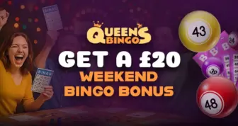 Get a £20 Weekend Bingo Bonus at Queens Bingo