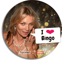 Kate Moss Enjoying the Bingo at Home