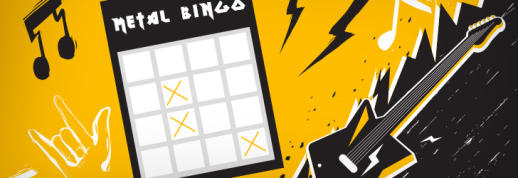 heavy metal themed bingo game