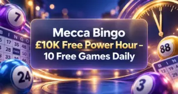 Play 10 Free Games During Mecca Bingo’s £10K Free Power Hour