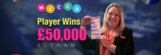 Mystery Mecca Bingo Eltham Player Wins £50K Jackpot