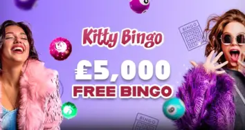 £5,000 Free Bingo at Kitty – Guaranteed Cash Prizes