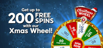 Spin the 'Xmas Wheel' at Posh Bingo and earn a lot of free spins