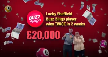 Buzz Bingo Player Celebrates Astonishing £20,000 Double Win