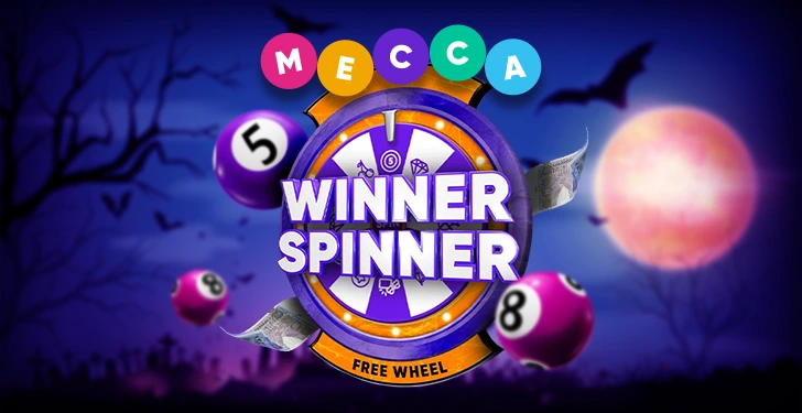 Spin Mecca Bingo’s Halloween Winner Spinner for Daily Prizes