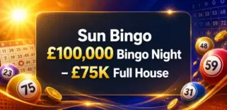 Play for a £75,000 Full House in Sun Bingo’s £100,000 Bingo Night