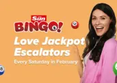 Feel the Love with Sun Bingo’s February Jackpot Escalators
