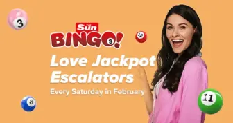 Sun Bingo Love Jackpot Escalators – £50K Each Week