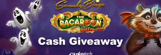 Win in Swanky Bingo’s Racaroon Halloween Cash Giveaway
