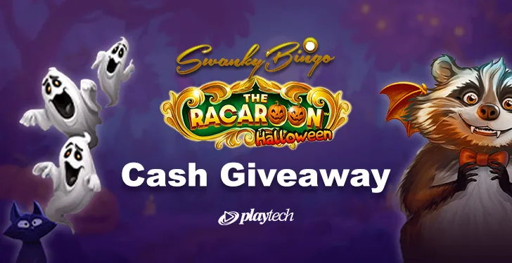 Win in Swanky Bingo’s Racaroon Halloween Cash Giveaway